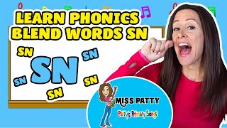 Learn Phonics Song for Children Blends Songs Letter Sn  Consonant Song for Kids by Patty Shukla [upl. by Arais]