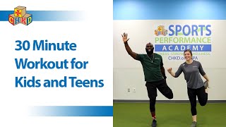 30 Minute Workout for Kids and Teens  CHKD Sports Performance Academy [upl. by Eniamrahc]