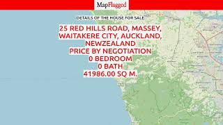 NZ  Buy house at 25 Red Hills Road Massey Waitakere City Auckland NewZealand  MapFlagged [upl. by Mapel]