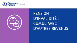 Pension dinvalidité  Calcul de la pension d’invalidité  cumul avec d’autres revenus [upl. by Marcy]