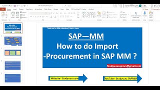 SAP MM Video Training 3  Overview of Procurement Process  SAP Navigation [upl. by Itsuj]