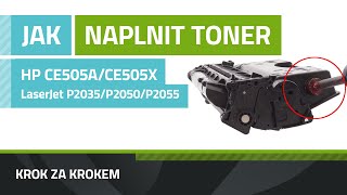 Návod na plnění tonerů CE505A a CE505X v tiskárnách HP LaserJet P2035P2050P2055 [upl. by Aleksandr437]