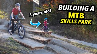 Building and Donating an Entire Mini Mountain Bike Park for KIDS [upl. by Llennyl655]