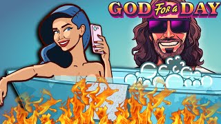 Sending an influencer TO HELL  God For a Day Flash Game [upl. by Tteltrab865]