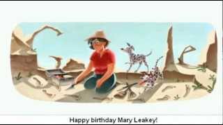 Mary Leakey  Google Doodle [upl. by Esydnac]