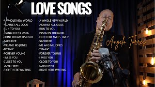 LOVE SONGS  Saxophone Melodies Collection  Angelo Torres [upl. by Aidas]