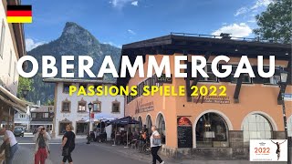 A walk in Downtown Oberammergau  Passion Play 2022 [upl. by Nivi]