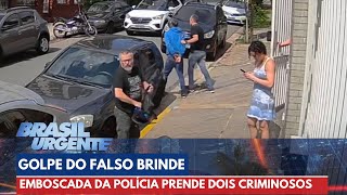 Polícia faz emboscada e prende dois golpistas em flagrante  Brasil Urgente [upl. by Wylma]