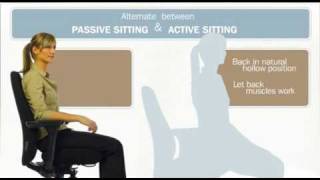 How to sit and stand up safely while working at your desk wwwexplaniacom [upl. by Inalem]