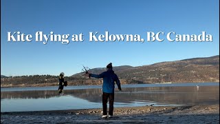 Kelowna BC Canada kite eagle panying 盤鷹 鳥凧 [upl. by Ameh]