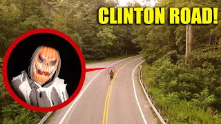 We went to CLINTON ROAD You Will never BELIEVE what my DRONE CAUGHT PUMPKIN MAN IS HERE [upl. by Ainek]