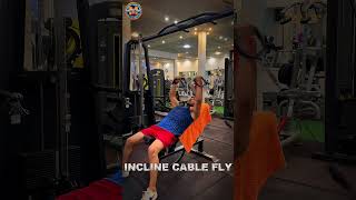 incline cable fly gym gymshorts gymworkout chest [upl. by Anij]