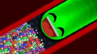 Slitherio 1 Troll Giant Snake vs 97779 Tiny Snakes Epic Slitherio Gameplay [upl. by Aikemal929]