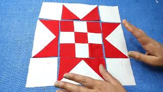 How to make easy quilt pattern cutting and stitching  Faliya ki Design  beautiful bedsheet Design [upl. by Doreg]