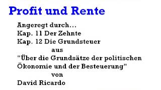 Unterschied zwischen Profit und Rente  David Ricardo JeanBaptiste Say Adam Smith [upl. by Voltz]