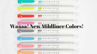 New Mildliner Colors released in Japan  Mildliner Giveaway Closed [upl. by Shell]