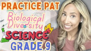 Grade 9 Science PAT  Practice Test  Biological Diversity [upl. by Suirtemed]