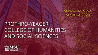 ProthroYeager College of Humanities and Social Sciences Graduation Spring 2020 [upl. by Dami]