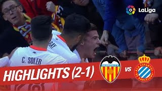 Resumen de Valencia CF vs RCD Espanyol 21 [upl. by Setarcos]