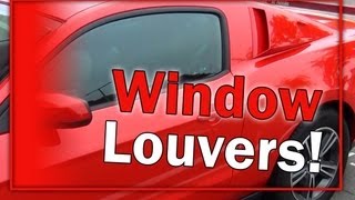 2012 Mustang Window Louvers Install amp Review [upl. by Athelstan]