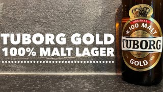 Tuborg Gold Lager Review  Tuborg 100 All Malt Lager Review [upl. by Robinett]