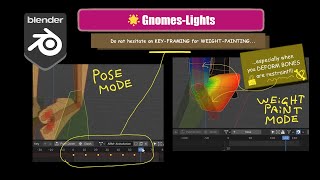 🌟GnomesLights  Make temporary Action KeyFrame 3D Animation better prepare for Weight Painting [upl. by Liebowitz]