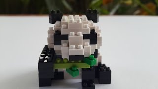 Nanoblock Giant Panda Time Lapse [upl. by Hanahsuar]