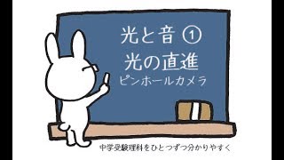 中学受験 理科 動画解説 光と音① 光の直進 ピンホールカメラ [upl. by Esinyl887]