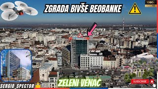 Zgrada bivše BEOBANKE otkrivena staklena fasada projekat Tunela kod Ekonomskog fakulteta beograd [upl. by Llecrep]