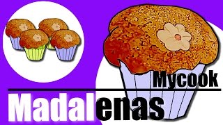 Madalenas MyCook 🧁 MAGDALENAS 🧁 tradicionales ✅MUY FACIELES✅ con MyCook [upl. by Domenech]