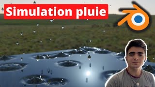 Blender  Simulation de pluie et flaque deau [upl. by Rintoul596]