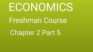 Economics freshman course chapter 2 part 5  theory of supply ethiopia ethiopianeducation [upl. by Alaine]