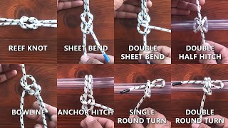 HOW TO TIE 8 ESSENTIAL KNOTS [upl. by Krista]