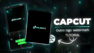 Outro logo watermark tutorial in Capcut [upl. by Llenol]