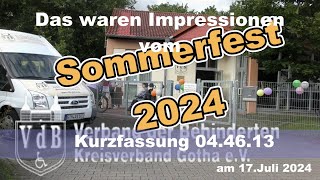 Sommerfest des VdB Gotha am 17 07 2024 Kurzfassung siehe Beschreibung [upl. by Arammahs]