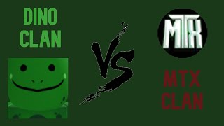 Official Clan War 1  Dino Clan vs MTX Clan  Roblox Bedwars [upl. by Leff]