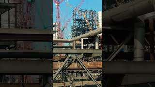 Construction of Hydrocracker unit Oil Refinery iocl hpcl bharatpetroleum shortvideo industrial [upl. by Lee]