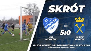 11 kolejka 2 LIGA KOBIET 202425 MKS Myszków  KS UJ II Kraków 50 [upl. by Zuckerman]