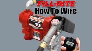 How to Wire FillRite Fuel Transfer Pump [upl. by Hamlen260]