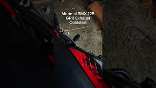 Mondial SMX 125 GPR Exhaust No DB Killer Coldstart [upl. by Pyotr160]