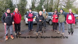 Sefton Road Ramblers C Group on Sizergh Ramble 27 3 24 movie [upl. by Onitsirc]