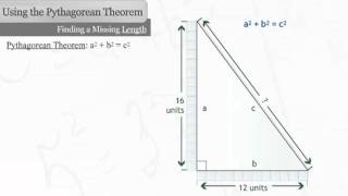 Find the Missing Length of a Right Triangle [upl. by Kenwee]