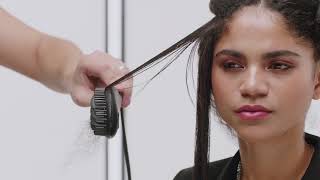 How to use ghd Glide hot brush on textured curly hair [upl. by Etsirhc]