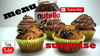 Recette facile de MUFFINS au NUTELLA [upl. by Siulegroj]