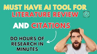 Do hours of Research Literature review in minutes using this New AI tool Auto Citations References [upl. by Aicek]