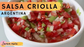 Como hacer Salsa Criolla Argentina 🇦🇷 [upl. by Emya]