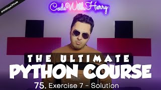 Exercise 7 Solution  Shoutouts  Python Tutorial  Day 75 [upl. by Beora447]