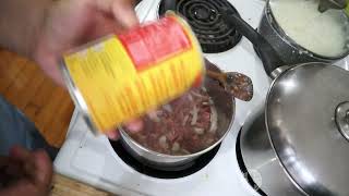 Cooking Corned Beef amp Spaghetti FavouriteSamoanDish Polytube [upl. by Odraccir]