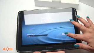 Unboxing Tablet Samsung Galaxy Note 101 16GB 3G GTN8000  Resenha Brasil [upl. by Amme]