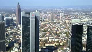 Frankfurt Blick aus einer Höhe von 200 Metern A view from the top from a height of 656 feet [upl. by Atekihs825]